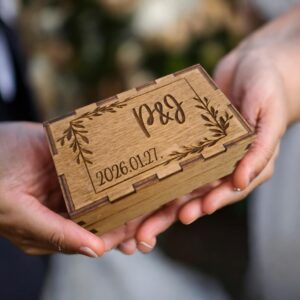 Esküvői gyűrűtartó doboz