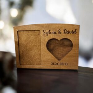 Homokceremónia szett Esküvőre Képkerettel