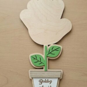 Anyák napi kéznyomat cserepes