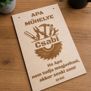 Egyedi műhelytábla